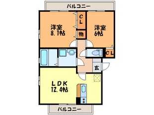 グランドアトリオ神戸西Ｃ棟の物件間取画像